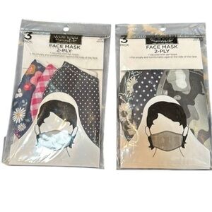 brand new set of 6 face coverings